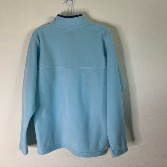 Columbia Mens blue steens mountain half snap fleece sweater M - Picture 2 of 9